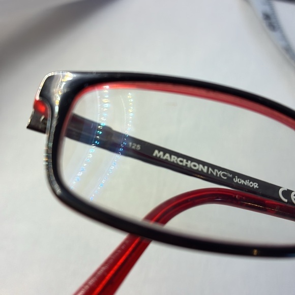 MarchOn NYC Junior red & black kids prescription glasses/frame with accesories - Picture 16 of 16